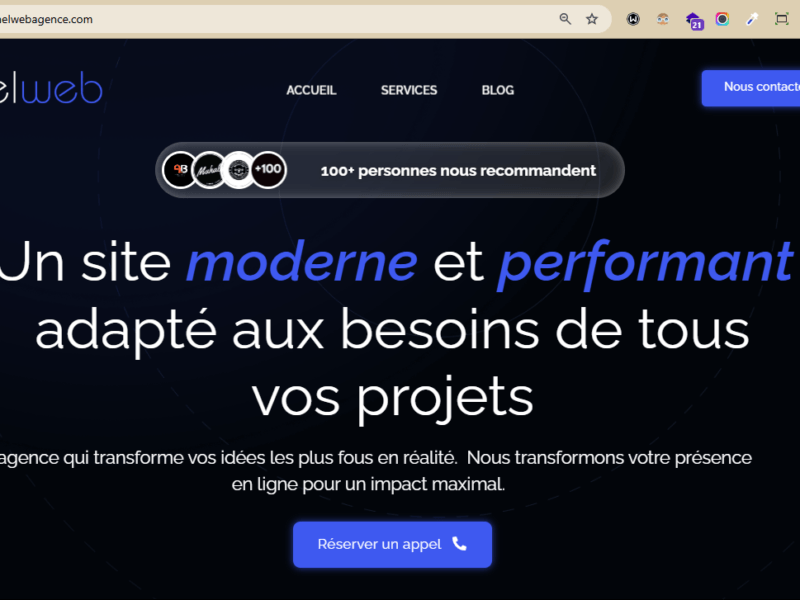 Création de sites web professionnels et responsifs