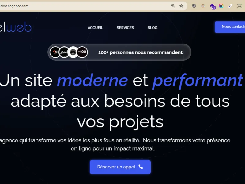Création de sites web professionnels et responsifs