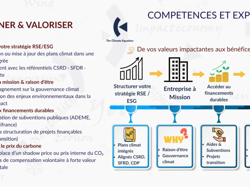 Stratégie climat • RSE • Décarbonation • Risques climatiques
